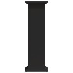 vidaXL Suport de plante, negru, 33x33x100 cm, lemn prelucrat