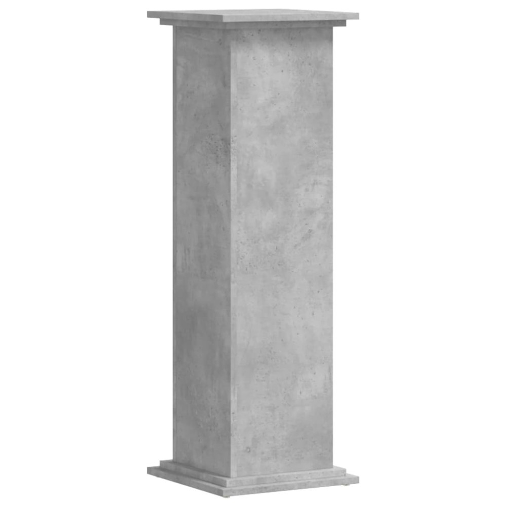vidaXL Suport de plante, gri beton, 33x33x100 cm, lemn prelucrat
