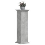 vidaXL Suport de plante, gri beton, 33x33x100 cm, lemn prelucrat