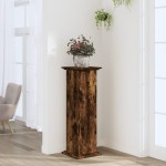 vidaXL Suport de plante, stejar fumuriu, 33x33x100 cm, lemn prelucrat vidaXL Suport de plante, stejar fumuriu, 33x33x100 cm, lemn prelucrat