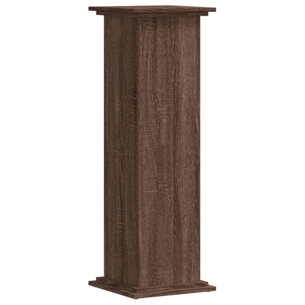 vidaXL Suport de plante, stejar maro, 33x33x100 cm, lemn prelucrat