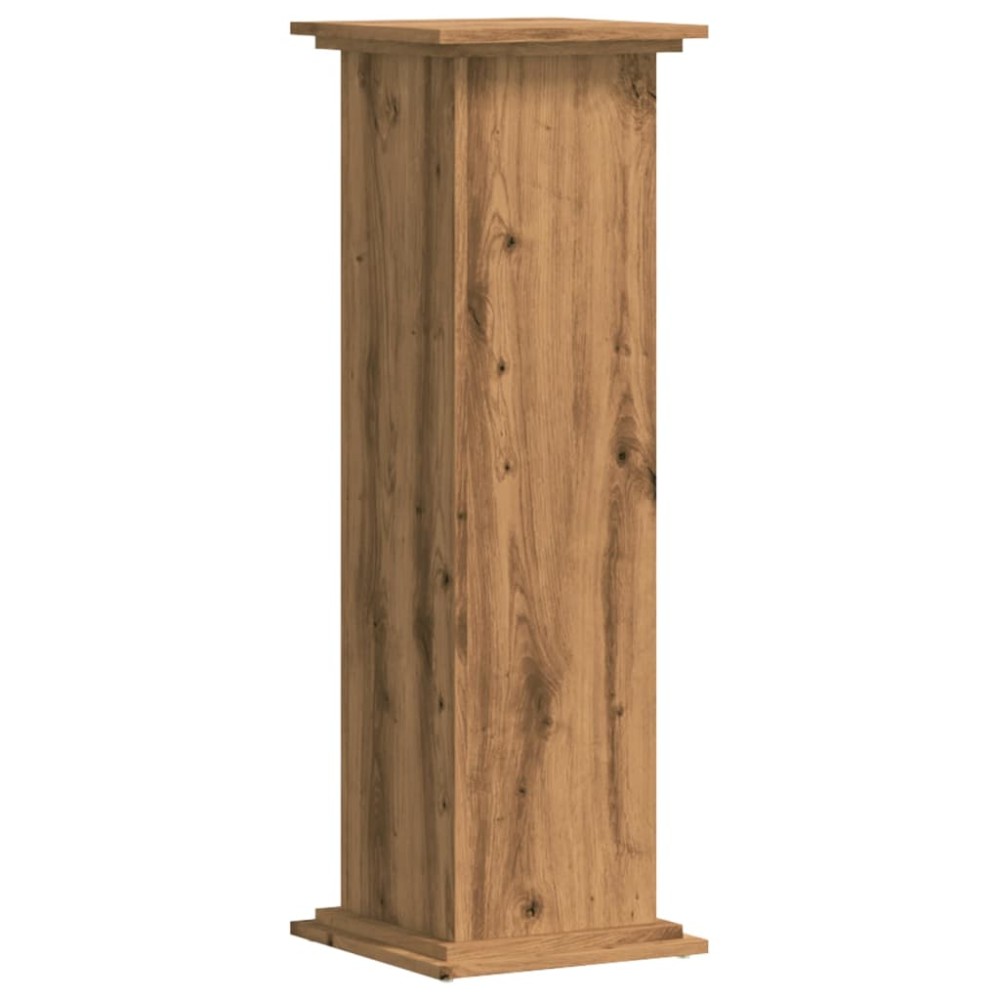 vidaXL Suport de plante stejar artizanal, 33x33x100 cm, lemn prelucrat