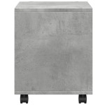 vidaXL Dulap cu roți, gri beton, 37x33x42,5 cm, lemn prelucrat