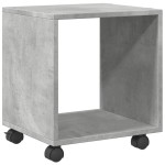 vidaXL Dulap cu roți, gri beton, 37x33x42,5 cm, lemn prelucrat