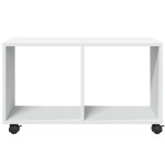 vidaXL Dulap cu roți, alb, 72x33x42,5 cm, lemn prelucrat vidaXL Dulap cu roți, alb, 72x33x42,5 cm, lemn prelucrat