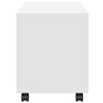 vidaXL Dulap cu roți, alb, 72x33x42,5 cm, lemn prelucrat vidaXL Dulap cu roți, alb, 72x33x42,5 cm, lemn prelucrat