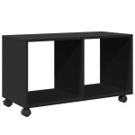 vidaXL Dulap cu roți, negru, 72x33x42,5 cm, lemn prelucrat vidaXL Dulap cu roți, negru, 72x33x42,5 cm, lemn prelucrat