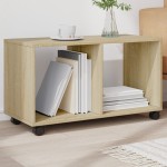vidaXL Dulap cu roți, stejar sonoma, 72x33x42,5 cm, lemn prelucrat vidaXL Dulap cu roți, stejar sonoma, 72x33x42,5 cm, lemn prelucrat
