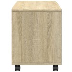vidaXL Dulap cu roți, stejar sonoma, 72x33x42,5 cm, lemn prelucrat vidaXL Dulap cu roți, stejar sonoma, 72x33x42,5 cm, lemn prelucrat