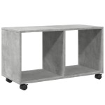 vidaXL Dulap cu roți, gri beton, 72x33x42,5 cm, lemn prelucrat vidaXL Dulap cu roți, gri beton, 72x33x42,5 cm, lemn prelucrat