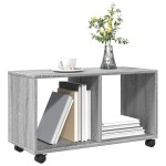 vidaXL Dulap cu roți, gri sonoma, 72x33x42,5 cm, lemn prelucrat vidaXL Dulap cu roți, gri sonoma, 72x33x42,5 cm, lemn prelucrat