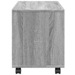 vidaXL Dulap cu roți, gri sonoma, 72x33x42,5 cm, lemn prelucrat vidaXL Dulap cu roți, gri sonoma, 72x33x42,5 cm, lemn prelucrat