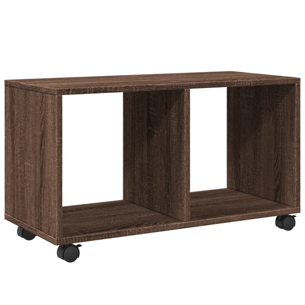 vidaXL Dulap cu roți, stejar maro, 72x33x42,5 cm, lemn prelucrat