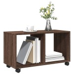 vidaXL Dulap cu roți, stejar maro, 72x33x42,5 cm, lemn prelucrat vidaXL Dulap cu roți, stejar maro, 72x33x42,5 cm, lemn prelucrat