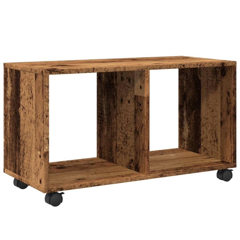 vidaXL Dulap cu roți, lemn vechi, 72x33x42,5 cm, lemn prelucrat