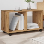 vidaXL Dulap cu roți, stejar artizanal, 72x33x42,5 cm, lemn prelucrat vidaXL Dulap cu roți, stejar artizanal, 72x33x42,5 cm, lemn prelucrat