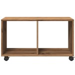 vidaXL Dulap cu roți, stejar artizanal, 72x33x42,5 cm, lemn prelucrat vidaXL Dulap cu roți, stejar artizanal, 72x33x42,5 cm, lemn prelucrat