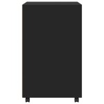 vidaXL Dulap cu roți, negru, 60x48x81 cm, lemn prelucrat vidaXL Dulap cu roți, negru, 60x48x81 cm, lemn prelucrat