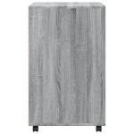vidaXL Dulap cu roți, gri sonoma, 60x48x81 cm, lemn compozit vidaXL Dulap cu roți, gri sonoma, 60x48x81 cm, lemn compozit