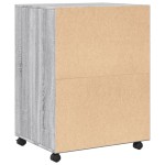 vidaXL Dulap cu roți, gri sonoma, 60x48x81 cm, lemn compozit vidaXL Dulap cu roți, gri sonoma, 60x48x81 cm, lemn compozit
