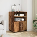 vidaXL Dulap cu roți, lemn vechi, 60x48x81 cm, lemn prelucrat vidaXL Dulap cu roți, lemn vechi, 60x48x81 cm, lemn prelucrat
