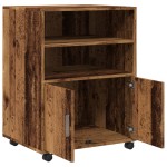vidaXL Dulap cu roți, lemn vechi, 60x48x81 cm, lemn prelucrat vidaXL Dulap cu roți, lemn vechi, 60x48x81 cm, lemn prelucrat