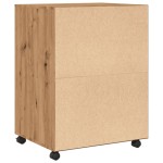 vidaXL Dulap cu roți, stejar artizanal, 60x48x81 cm, lemn prelucrat vidaXL Dulap cu roți, stejar artizanal, 60x48x81 cm, lemn prelucrat