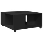 vidaXL Măsuță de cafea, negru, 80x80x40 cm, lemn prelucrat vidaXL Măsuță de cafea, negru, 80x80x40 cm, lemn prelucrat