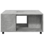 vidaXL Măsuță de cafea, gri beton, 80x80x40 cm, lemn prelucrat