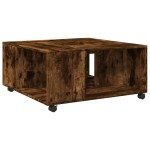 vidaXL Măsuță de cafea, stejar fumuriu, 80x80x40 cm, lemn prelucrat vidaXL Măsuță de cafea, stejar fumuriu, 80x80x40 cm, lemn prelucrat