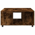vidaXL Măsuță de cafea, stejar fumuriu, 80x80x40 cm, lemn prelucrat vidaXL Măsuță de cafea, stejar fumuriu, 80x80x40 cm, lemn prelucrat