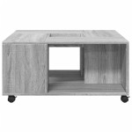 vidaXL Măsuță de cafea, gri sonoma, 80x80x40 cm, lemn compozit vidaXL Măsuță de cafea, gri sonoma, 80x80x40 cm, lemn compozit