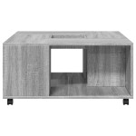 vidaXL Măsuță de cafea, gri sonoma, 80x80x40 cm, lemn compozit vidaXL Măsuță de cafea, gri sonoma, 80x80x40 cm, lemn compozit
