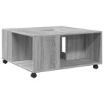 vidaXL Măsuță de cafea, gri sonoma, 80x80x40 cm, lemn compozit vidaXL Măsuță de cafea, gri sonoma, 80x80x40 cm, lemn compozit
