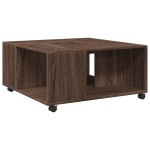 vidaXL Măsuță de cafea, stejar maro, 80x80x40 cm, lemn prelucrat vidaXL Măsuță de cafea, stejar maro, 80x80x40 cm, lemn prelucrat
