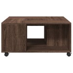 vidaXL Măsuță de cafea, stejar maro, 80x80x40 cm, lemn prelucrat vidaXL Măsuță de cafea, stejar maro, 80x80x40 cm, lemn prelucrat