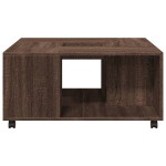 vidaXL Măsuță de cafea, stejar maro, 80x80x40 cm, lemn prelucrat vidaXL Măsuță de cafea, stejar maro, 80x80x40 cm, lemn prelucrat