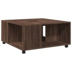 vidaXL Măsuță de cafea, stejar maro, 80x80x40 cm, lemn prelucrat vidaXL Măsuță de cafea, stejar maro, 80x80x40 cm, lemn prelucrat