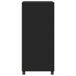 vidaXL Dulap cu roți, negru, 55x40x91 cm, lemn prelucrat