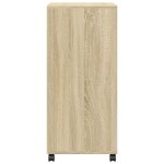 vidaXL Dulap cu roți, stejar sonoma, 55x40x91 cm, lemn prelucrat vidaXL Dulap cu roți, stejar sonoma, 55x40x91 cm, lemn prelucrat