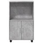 vidaXL Dulap cu roți, gri beton, 55x40x91 cm, lemn prelucrat vidaXL Dulap cu roți, gri beton, 55x40x91 cm, lemn prelucrat