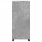 vidaXL Dulap cu roți, gri beton, 55x40x91 cm, lemn prelucrat vidaXL Dulap cu roți, gri beton, 55x40x91 cm, lemn prelucrat