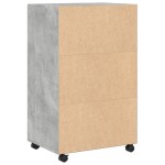 vidaXL Dulap cu roți, gri beton, 55x40x91 cm, lemn prelucrat vidaXL Dulap cu roți, gri beton, 55x40x91 cm, lemn prelucrat
