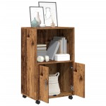 vidaXL Dulap cu roți, lemn vechi, 55x40x91 cm, lemn prelucrat vidaXL Dulap cu roți, lemn vechi, 55x40x91 cm, lemn prelucrat