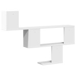 vidaXL Raft de perete, alb, 100x15x70 cm, lemn prelucrat