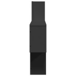 vidaXL Raft de perete, negru, 100x15x70 cm, lemn prelucrat vidaXL Raft de perete, negru, 100x15x70 cm, lemn prelucrat