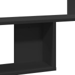 vidaXL Raft de perete, negru, 100x15x70 cm, lemn prelucrat vidaXL Raft de perete, negru, 100x15x70 cm, lemn prelucrat