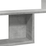 vidaXL Raft de perete, gri beton, 100x15x70 cm, lemn prelucrat