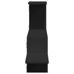 vidaXL Raft de perete, negru, 104x15x49 cm, lemn prelucrat vidaXL Raft de perete, negru, 104x15x49 cm, lemn prelucrat