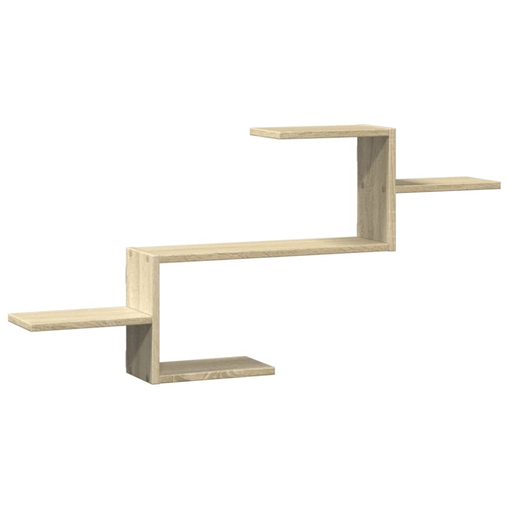 vidaXL Raft de perete, stejar sonoma, 104x15x49 cm, lemn prelucrat